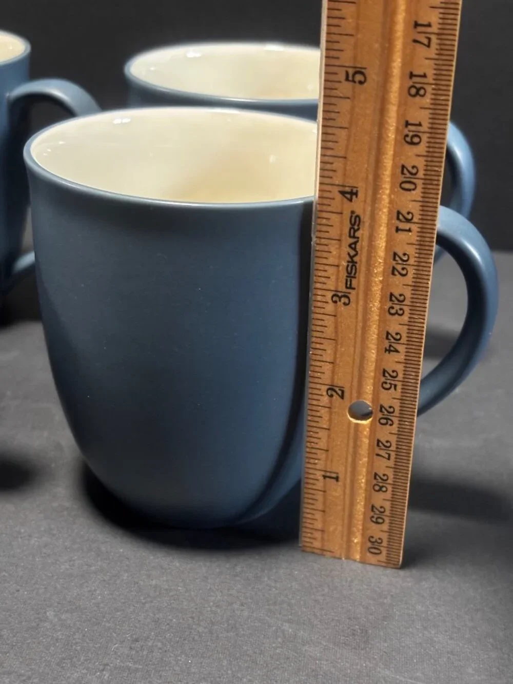 Noritake Colorwave Blue 8484 Stoneware Coffee Mugs Set Of 4 Vintage 04